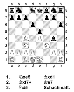 Diagramm aus dem Schachbuch von Daniel King